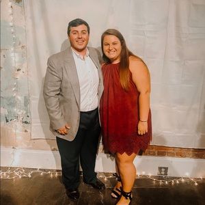 Velvet maroon detailed sleeveless dress